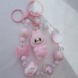 THE MONSTERS Dangling LABUBU Charm keychain, mobile phone chain, bag chain  #4